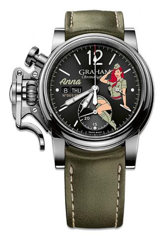 Graham Chronofighter 1695 Vintage NOSE ART LTD Anna 2CVAS.B22A Replica Watch